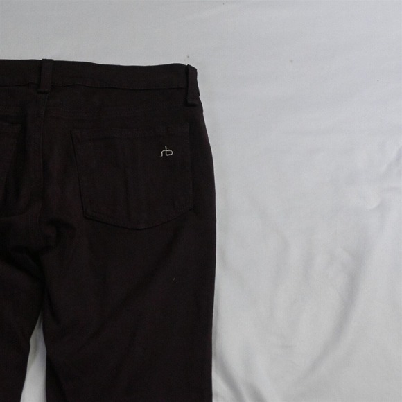 Rag‎ + Bone 25 Legging Super Skinny Dark Red Mulberry Brushed Knit Jeans - Picture 5 of 7